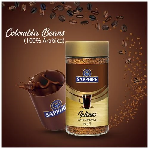 Sapphire Intense Instant Coffee - 100percent Arabica, 100 g-7.webp